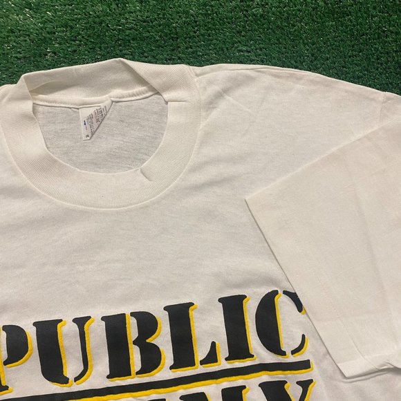 Deadstock NOS Public Enemy Vintage 90s Rap Hip Hop T-Shirt - Picture 3 of 5